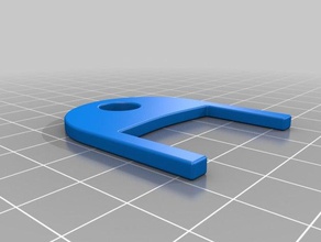 azul rollo de papel dispensador clave las piezas repuesto 3d print model - Mito3D