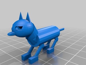 cat Tiere bereit zu springen Angst 3d print model - Mito3D