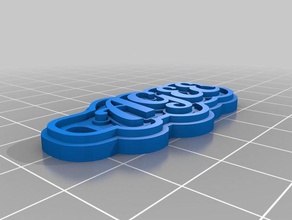 besser agee Schlüsselanhänger kundengebundene 3d print model - Mito3D