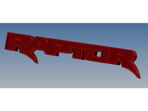 ford f150 raptor logo signs & logos automotive offroad pickup truck 3d print model - Mito3D