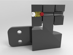 auto de encerramento da dobradiça posição bloqueio organização 3d barra 3d print model - Mito3D