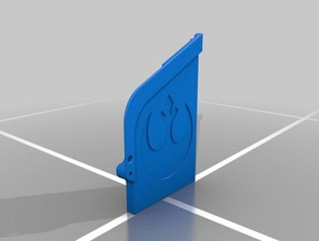 sleek business card holder rebel jedi style art 3d print model - Mito3D