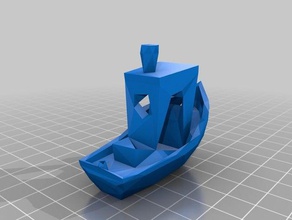 baja poli benchy La impresión en 3d de las pruebas low-poly 3d print model - Mito3D