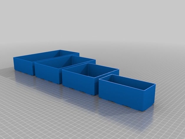 raaco assorter 55 cajas de almacenamiento organización el organizador caja 3D print model - Mito3D