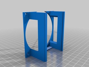 my customized moab - mother all fan brackets 3d printer parts 3d print model - Mito3D
