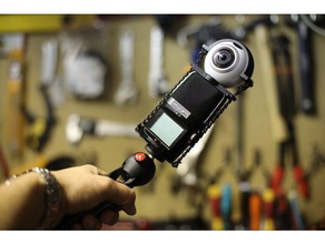 gear360 zoom h2n de montagem câmera ambisonics o 3d print model - Mito3D