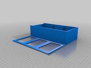 my customized card box storage sliding lid toys & games 3d print model - Mito3D