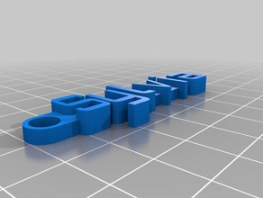 sylvia keychain organization customized 3d print model - Mito3D