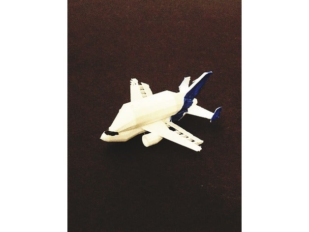 airbus beluga poly düşük araç 3D print model - Mito3D