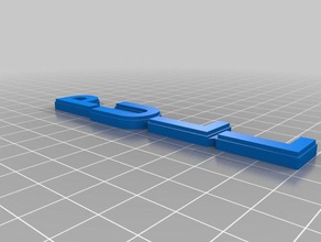 ziehen Schlüsselanhänger kundengebundene 3d print model - Mito3D