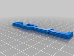 pull plain keychains customized 3d print model - Mito3D
