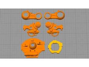 atualizado imperial cavaleiro proxy wip lefty partes a impressão 3d 40k titan wahammer wargaming 3d print model - Mito3D