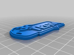 3c keychains customized 3d print model - Mito3D