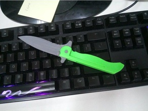 crkt m21-10ksf replica frame lock hand tools edc flip folding knife kill murder pocket prop tool toy weapon 3d print model - Mito3D
