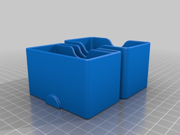 stash cuadro de punto zig-zag papeles los contenedores la hierba las hierbas 3D print model - Mito3D