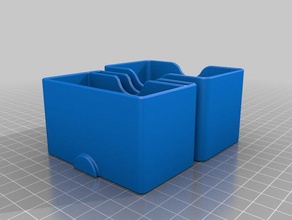 stash cuadro de punto zig-zag papeles los contenedores la hierba las hierbas 3d print model - Mito3D