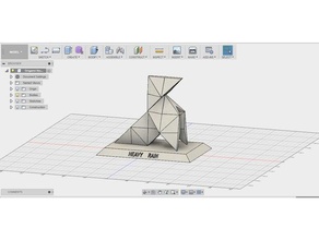 origami de una fuerte lluvia juegos video la el 3d print model - Mito3D