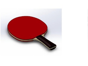ping pong, raquete A impressão 3d pingpong protopasta 3d print model - Mito3D