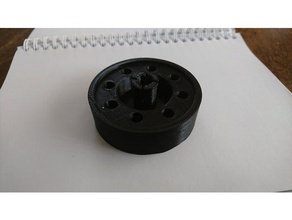 roulette aspirateur black & decker cyclon vacuum wheel replacement parts 3d print model - Mito3D