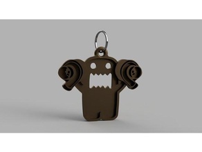 twin turbo domo keyring keychains car key keychain keys keytag 3d print model - Mito3D
