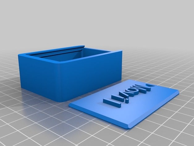 meine angepasste Runde box mit Deckel Container kundengebundene 3D print model - Mito3D