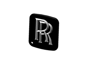 rr logo porte-clés les signes et logos 3d print model - Mito3D