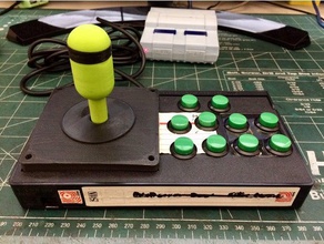 nastro vhs arcade controller giochi gioco joystick mame mini in miniatura il 3d print model - Mito3D