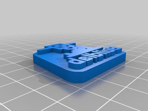 özel damga benim-o-matik işaretler ve logolar özelleştirilmiş 3d print model - Mito3D