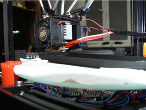he3d k200 layer 40mm fan duct 3d printer accessories 3d print model - Mito3D