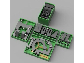 sherline strumento di organizzatore cassetti il fai da te zigrinatura passo blocchi vassoi 3d print model - Mito3D