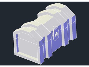 boîte personnalisée les conteneurs la de poitrine le conteneur coffre au trésor 3d print model - Mito3D