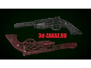 naked gun voronoi remix matematica arte la pistola 3d print model - Mito3D
