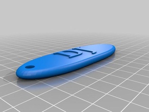 dj Schlüsselanhänger 3d-drucken 3d print model - Mito3D