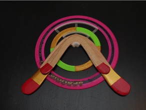 percha aerobies boomerangs en forma de anillo objetos organización aerobie 3d print model - Mito3D