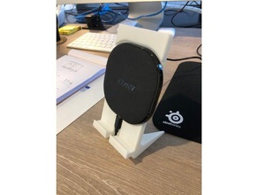 chargeur sans fil stander anker porweport qi10 téléphone mobile 3d print model - Mito3D