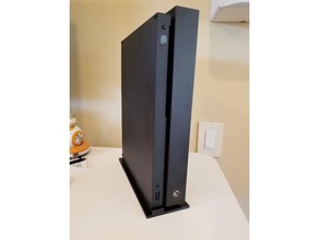 xbox one x vertical stand video games xboxone 3d print model - Mito3D