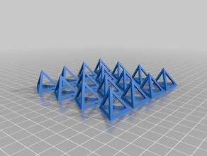 verniciatura a spruzzo piramidi La stampa 3d 3d print model - Mito3D