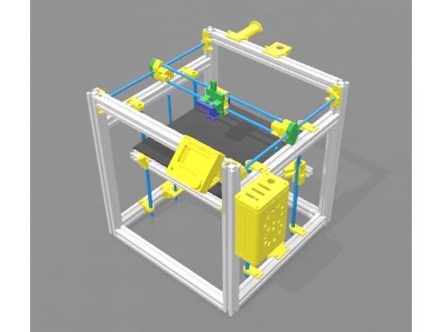 hypercube remix 3d printers 3D print model - Mito3D