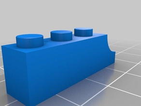 1x4 lego bricks hole toys & games brick 3d print model - Mito3D