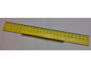 ruler 24 cm hand tools righello 3d print model - Mito3D