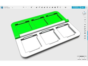 3ds suporte do cartucho pequeno jogos de vídeo xl novo nintendo ds 3d print model - Mito3D