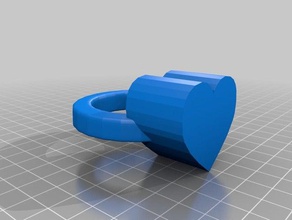 einfaches Herz-Armband Armbänder 3d print model - Mito3D