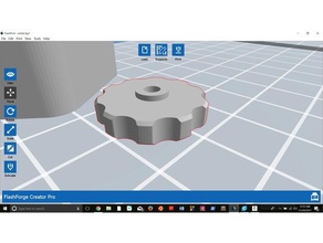 flashforge bed nut 3d printer accessories creator 3d print model - Mito3D