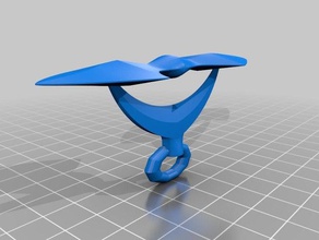 two arrows ring rings 3d print model - Mito3D