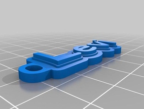 llavero levi Anahtarlık özelleştirilmiş 3d print model - Mito3D