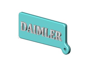 daimler logo porte-clés les signes et logos 3d print model - Mito3D