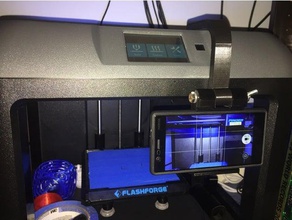 flashforge finder nokia 3 + gel case mount 3d printer accessories 3d print model - Mito3D