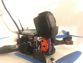 spaceone x220 gopro sessione di montaggio 20 gradi r c i veicoli fpv fotocamera hero 5 3d print model - Mito3D