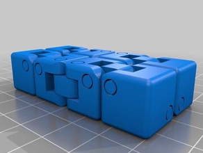 my customized parameterized fidget cube puzzles 3d print model - Mito3D