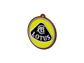 lotus logo als Schlüsselanhänger Schilder & logos 3d print model - Mito3D